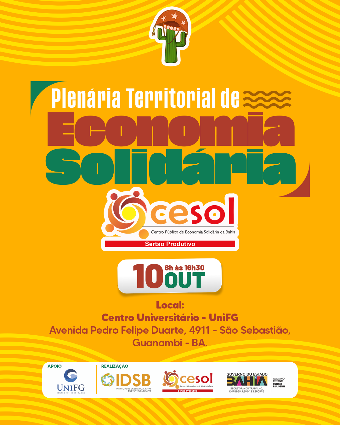 Guanambi sedia Plenria Territorial para Fortalecer a Economia Solidria